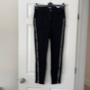 Page full two zipper black Jean